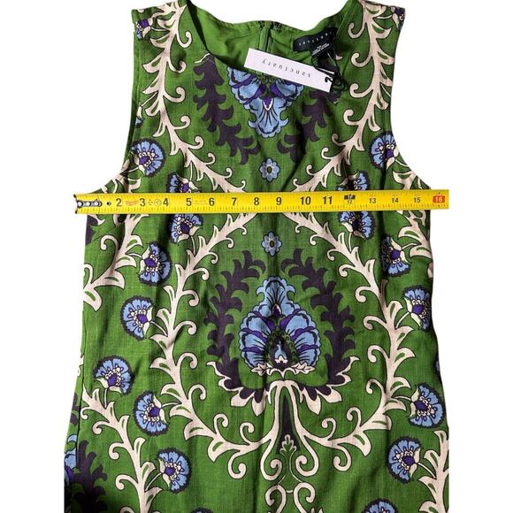 Sanctuary Easy Shift Dress Mezzo Tile Print Green Size XS NWT - Picture 5 of 7